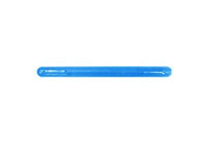 Tote Cart/United 13 3/4" long blue plastic shopping cart handle with printing