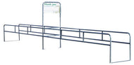 Two-Way Single Cart Corral With Thank You Sign
