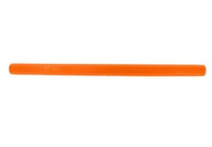 Technibilt/Precision 18" long orange plastic shopping cart handle with printing