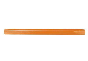 Americana/Unarco/Rehrig 16” long orange plastic shopping cart handle with printing