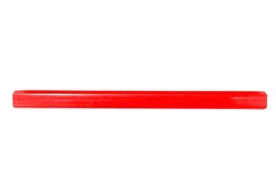 Americana/Unarco/Rehrig 16” long red plastic shopping cart handle with printing