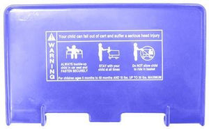  Americana/Unarco blue plastic seat for shopping cart