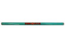 Load image into Gallery viewer, Americana/Unarco New Style 24” long, 1” round turquoise plastic shopping cart handle with printing
