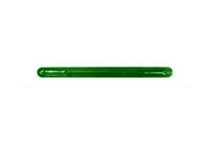 Tote Cart/United 13 3/4" long green plastic shopping cart handle with printing
