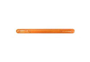 Tote Cart/United 13 3/4" long orange plastic shopping cart handle with printing