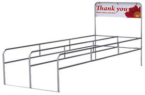 Double Cart Corral With Thank You Sign