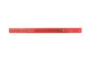 Tote Cart/United 16" long red plastic shopping cart handle with printing