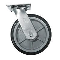 8" x 2" Poly-U Swivel Caster Assembly