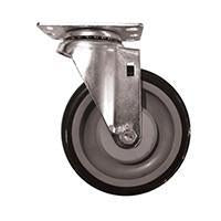 5" Poly-U Swivel Caster Assembly