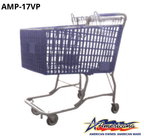 AMP-17VP Plastic Vermaport Conveyor Shopping Cart