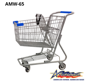 AMW-65 Metal Wire Shopping Cart 9,000 cu. in.