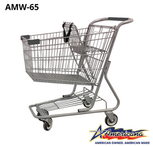 AMW-65 Metal Wire Shopping Cart 9,000 cu. in.