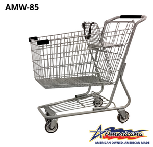 AMW-85 Metal Wire Shopping Cart 12,000 cu. in.