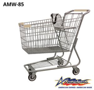 AMW-85 Metal Wire Shopping Cart 12,000 cu. in.