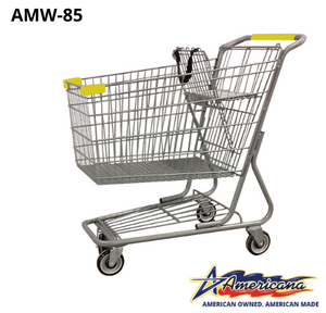 AMW-85 Metal Wire Shopping Cart 12,000 cu. in.