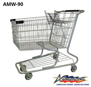 AMW-90 Metal Shopping Cart