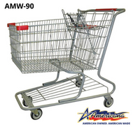 AMW-90 Metal Shopping Cart