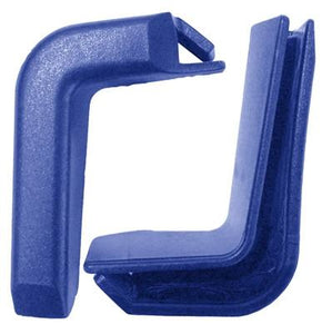 Set of 2 Top Corner Blue Plastic Bumpers for Shopping Carts 