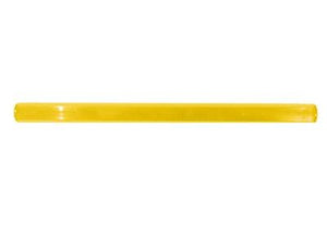 Technibilt/Precision 14" long yellow plastic shopping cart handle with printing