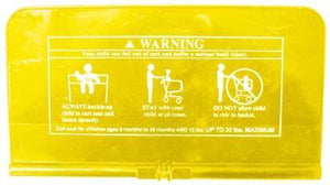 Technibilt/Precision yellow plastic seat for shopping cart