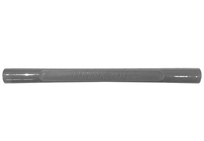 Americana/Unarco 4 Nibs 13” long gray plastic shopping cart handle with Thank You printing