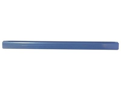 Americana/Unarco/Rehrig 19” long blue plastic shopping cart handle with printing