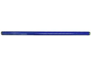 Americana/Unarco New Style 23” long, 1” round blue plastic shopping cart handle with printing