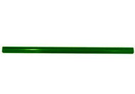 Americana/Unarco Old Style 23” long, 1” round green plastic shopping cart handle with printing
