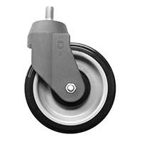 5" Poly-U Shopping Cart Swivel Caster