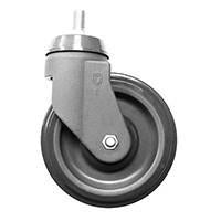 5" Soft Thread Shopping Cart Swivel Caster