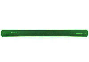 Americana/Unarco/Rehrig 16” long green plastic shopping cart handle with printing